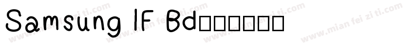 Samsung IF Bd字体转换